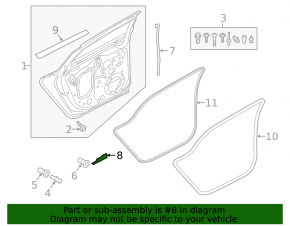 Garnitura usi jos spate stanga Audi A6 C8 19-