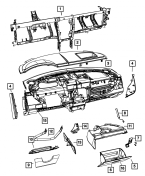 Труба подторпедная усиление Chrysler 200 11-14