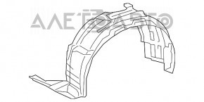 Bara de protecție față dreapta Lexus RX350 RX450h 13-15 F-Sport, nouă, originală