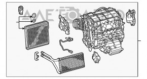 Корпус печки голый Lexus RX450h 16-19