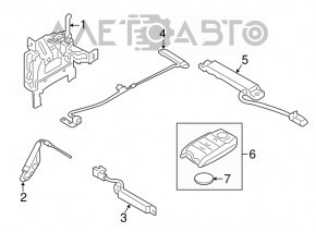 Ключ smart Kia Sorento 16-20 4 кнопки