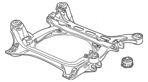 Подрамник передний Porsche Cayenne 958 11-17