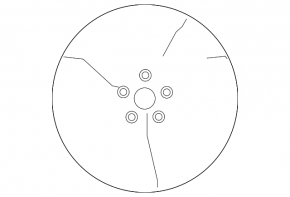 Диск колесный R17 5x114.3 Nissan Rogue Sport 17-19