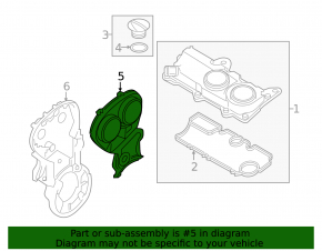 Передняя крышка двигателя Volvo XC90 16-26 B4204T27 T6 2.0T наружная