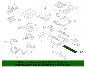 Husă scaun pasager stânga Volvo XC60 18-26 neagră