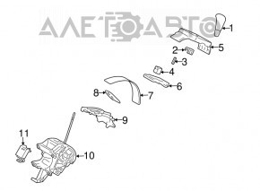 Шифтер КПП Lexus RX400h 06-08