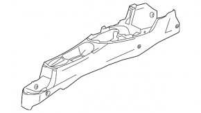 Consola centrală cu cotieră și suporturi pentru pahare pentru Honda CRZ 11-16 este uzată cotiera