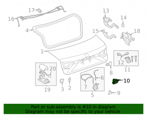 Кнопка открытия крышки багажника Lexus ES300h ES350 13-18