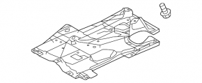 Защита днища задняя правая Mazda 6 14-17