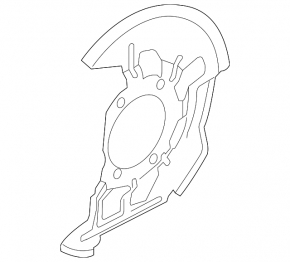 Кожух тормозного диска передний правый Mazda CX-9 16-23