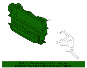 Deflector superior radiator Mini Cooper Countryman F60 17-24