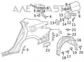Grila de ventilatie stanga Lexus ES250 ES300h ES350 19-