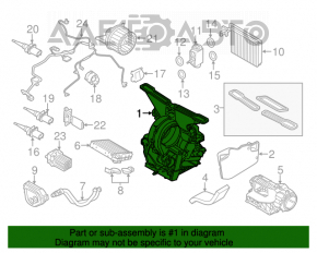 Печка в сборе Mini Cooper Countryman R60 10-16