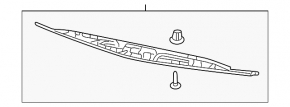 Планка подсветки номера двери багажника Acura MDX 07-09 без камеры