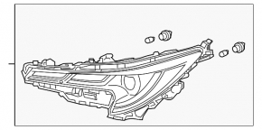 Фара передняя левая Toyota Corolla 20-22