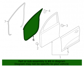Garnitura portiera dreapta fata Kia Sportage 17-22