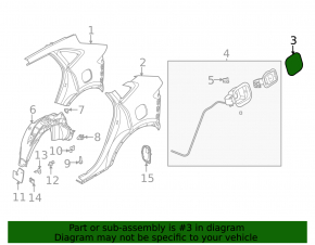 Capacul rezervorului de combustibil Ford Escape MK4 20-