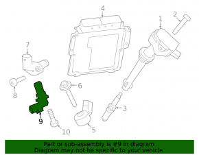 Senzor poziție arbore cotit Land Rover Range Rover 13-21 3.0, 5.0