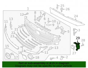 Кронштейн радара круиза Mazda CX-9 16-23 touring