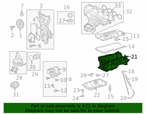 Полуподдон двигателя 2ZR-FXE Toyota Prius 30 10-15