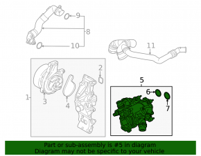 Корпус термостата BMW 2 F44 20-24 B46