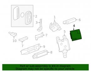 Keyless Entry Control Module Chevrolet Equinox 18