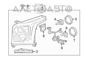 Лампа ксенон Cadillac ATS 13-19