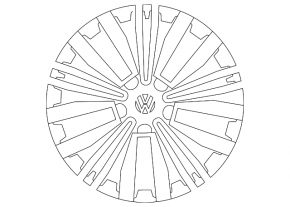 Roată de 18 inch pentru VW Tiguan 18 - jantă ușoară