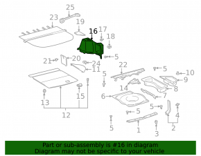 Обшивка арки правая Lexus RX300 98-03