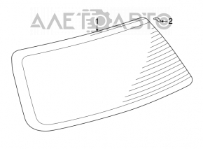 Стекло заднее двери багажника Lexus RX300 98-00