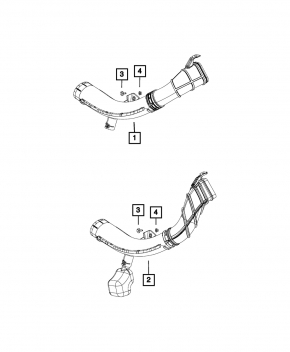 Воздухоприемник Jeep Compass 17-21 2.4