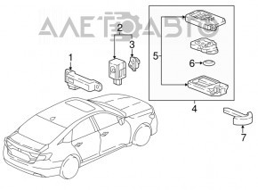 Ключ smart Honda Accord 18-20 4 кнопки