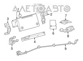 GPS антенна Lexus RX350 RX450h 16-22