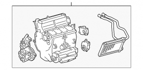 Корпус голый кондиционер, левая часть Toyota Sequoia 08-16