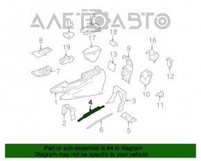 Ручка центральной консоли левая Mercedes W164 ML
