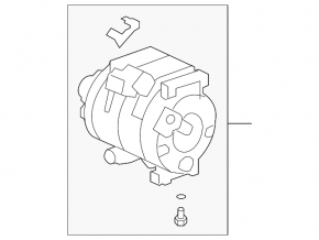 Компрессор кондиционера Acura RDX 13-15 3.5