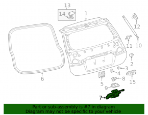 Замок двери багажника Lexus CT200h 11-17
