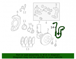Датчик ABS передний левый Lexus RX300 98-03