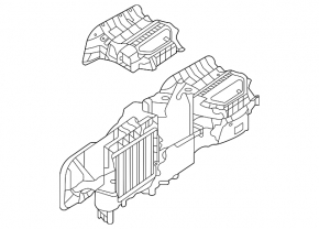 Испаритель Mercedes W167 GLE 350 450 20-23 без корпуса