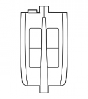 Ключ Ford Escape MK3 16-19 smart 5 кнопок, облез хром, царапины