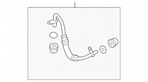 Трубка системы охлаждения акпп Ford Fusion mk5 17-20 plug-in