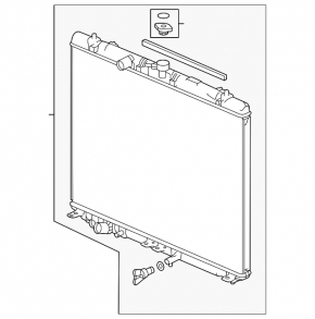 Radiator cu apă de răcire Acura MDX 22-26 3.5