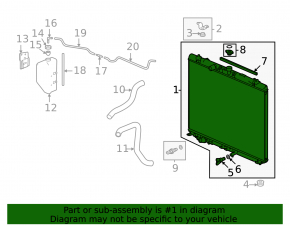 Radiator cu apă de răcire Acura MDX 22-26 3.5