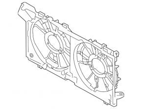 Ansamblu carcasă radiator difuzor Subaru Outback 15-19