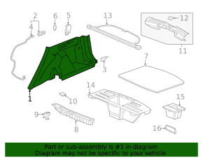 Обшивка арки левая Honda CRV 20-22 hybrid черная