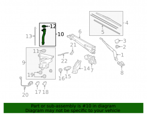 Gât rezervor spălător Lexus GX460 10-13 Dorest