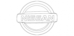 Эмблема двери багажника Nissan Versa Note 13-19