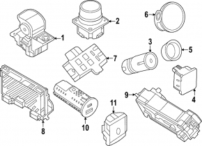 Кнопка DRIVE MODE центральной консоли Lincoln Corsair 20-26