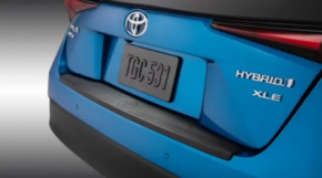 Ornamente bară spate Toyota Prius 50 Prime 16-22, negre, zgârieturi