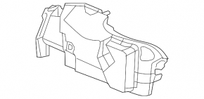 Обшивка арки левая Chevrolet Malibu 13-15